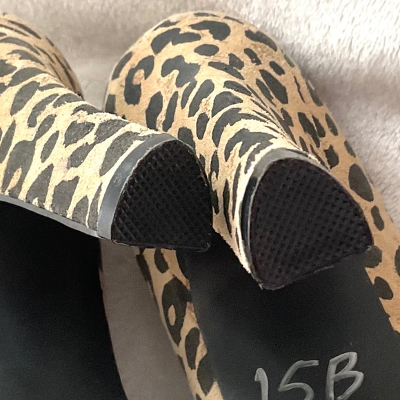 Colin Stuart~Women’s Platform‎ Leopard Print Leather Heels Size 7.5B - Picture 13 of 15